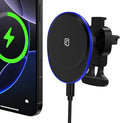 15W Magnetic Wireless Car Charger, MagSafe Car Mount Charger Fast Air Vent Car Phone Holder Charger for Samsung Galaxy S26 Ultra S26 S25 FE S25 Ultra S24 iPhone 17e 17 Pro Max 17 16e 16 Pro 15 Pro Max