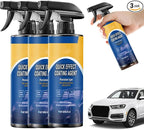 Waterless Car Wash & Ceramic Coating Spray – Quick Effect Car Coating Spray for Shine, Paint Protection, Glass Cleaner & Multi-Surface Detailing (3 PCS)