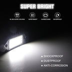SUNPIE White Rock Lights, 12 Pods LED Rock Lights Underglow kit IP67 Waterproof Light kit for Trucks Car Jeep ATV UTV SUV Pickup Off Road RZR Under Body Glow Light Trail Lighting