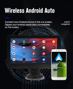7" HD Screen Wireless carplay via Bluetooth Support iPhone carplay and Android Auto, with Mirror Link/Voice Control/FM/TF Card/USB/AUX