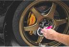 Detail Factory - Synthetic Detailing Brush Combo Kit - Ultra-Soft Synthetic Bristles, Scratch-Free, Instrument Panels, Emblems, One Long Handle + One Short Handle, Pink (2-Pack)