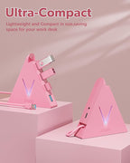 4-Port USB 3.0 Hub, FlyingVHUB Vertical Data USB Hub with 2 ft Extended Cable, for Mac, PC, Xbox One, PS4, PS5, iMac, Surface Pro, XPS, Laptop, Desktop, Flash Drive, Mobile HDD(Pink)
