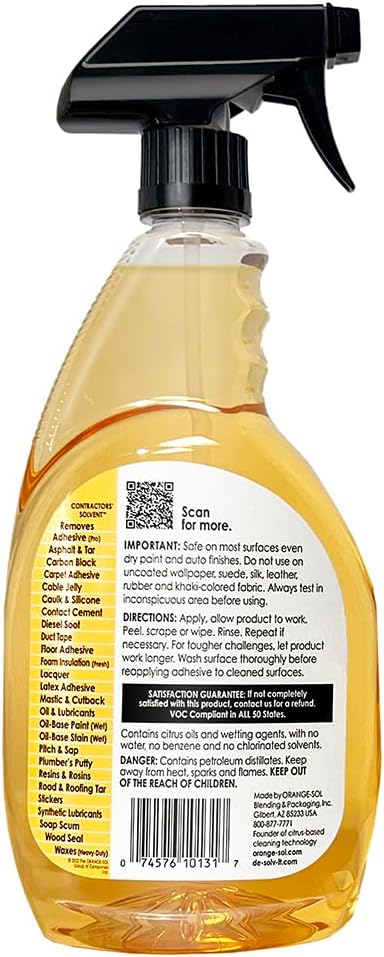 Orange-Sol De-Sovl-it Contractors Solvent 10131 32 OZ