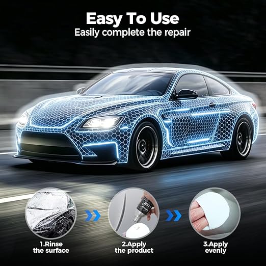 Ceramic Car Coating Kit - Crystal Serum, 100ML Advanced Graphene Ceramic Coating, 9H Hardness Graphene Coating for Auto Car Detailing, Gloss Hydrophobicity Anti Scratch (Black 2 Set)