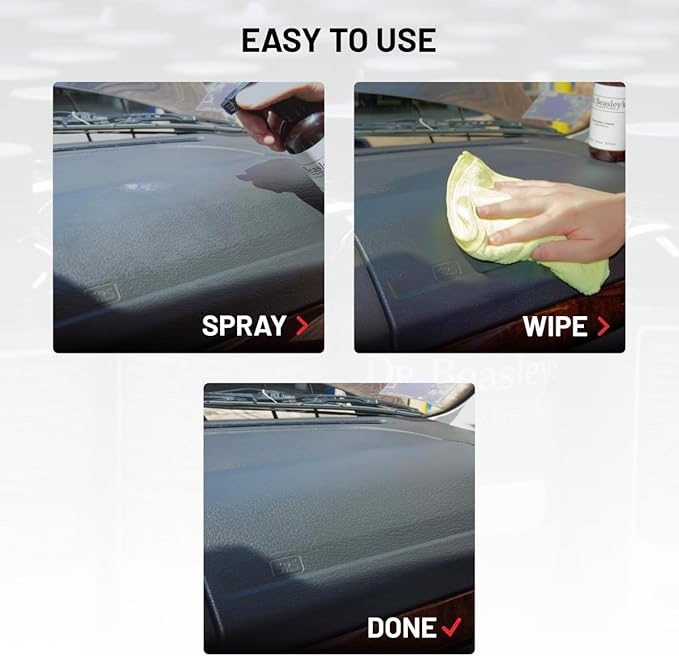 Dr. Beasley's Opti-Surface Cleanser for Autos - P,owerful Inorganic Stain Remover, Specially Formulated for Vinyl & Plastic, Non-Oily Matte Finish, 1 Gal