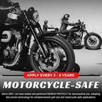 RENEW PROTECT - GLOZ Semipermanent Tire & Trim Treatment, Mid to High Shine & Durability, Floor Mat- RV- Motorcycle-Safe, Acrylic Ceramic-Hybrid Protectant, Wash-Proof, 5 min Dry-Seal 8oz