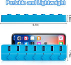 ONFINIO USB Hub 3.0, 7-Port USB Hub Splitter with Individual On/Off Switches and Lights, 3.2ft/1m Long Cable Compatible with MacBook, Laptop, Surface Pro, PS4, PC, Flash Drive, Mobile HDD-Blue