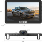 Backup Camera with IR Night Vision, 7 Inch 1080P HD Rear View Camera, Plug-Play, DIY Guide Lines, 150° Wide Angle, Back up Camera Systems for Truck Cars Pickups SUV Van