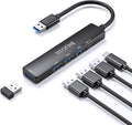 5-Port Powred USB 3.0 Hub,USB Hub Splitter,Portable USB Adapter Mini Multiport Expander for Desktop, Laptop, Gamepad,U Disk, Printer, Mouse, Keyboards