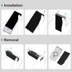 pitaka for S25 Ultra Case 6.9 Inch, Compatible with MagSafe, Slim & Light Samsung Galaxy S25 Ultra Case, 600D Aramid Fiber Made [Ultra-Slim Case - Black/Gray]