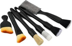 6PCS Car Interior Detailing Brush Set, Ultra Soft Boars Bristle Detailing Brushes for Cleaning Interior or Exterior, Emblem, Wheels, Air Vent, Leather Seats, Car Accessories for Truck, SUV