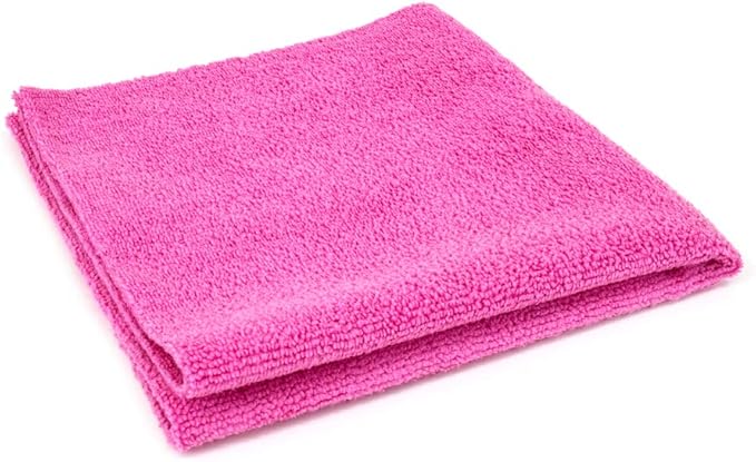 Autofiber [Mr. Everything] Premium Paintwork and Coating Leveling Towel (16"x16") 10 Pack (Pink)