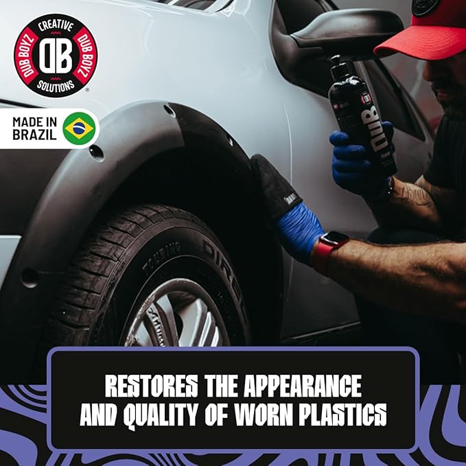 DUB BOYZ Reboot Trim & Plastic Restorer – 16 oz, Restores Faded Surfaces, UV Protection, Water-Resistant Finish, Easy Application for Exterior & Interior Use (2 UND)