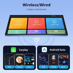 Worldlinkit 2 in 1 Wireless CarPlay and Android Auto Adapter, Supports 1000+ Car's with Built-in Wired CarPlay/Android Auto, No Delay, Stable Connection, Stable Connection Compatible with iOS 10+