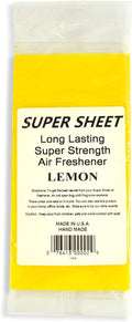 Super Sheet Small (7.5"x3.75") Under Seat Car Air Freshener (Lemon)