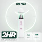 SonicPower Portable Cordless Car Vacuum, 15000Pa High Suction Handheld Vacuum Cleaner, 2-in-1 Vacuum & Blower, with 4 Attachments & Portable Storage Bag for Car, Home, Pet & Office (White & Pink)