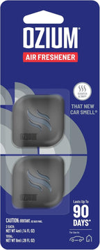 Ozium Membrane Car Vent Clip AC Air Fresheners Car Air Freshener and Car Odor Eliminator (That New Car Smell, 2 Packs)