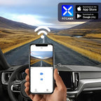 Fitcamx 2K Dual Dash Cam Suitable for Volvo S90 V90 2017-2021 & XC60 2018-2021 T5 T6 (Model A), OEM Look, Front 1440P+ Rear 1080P HD Video, WiFi & APP, Loop Recording, G-Sensor, Easy to Use, 64GB Card