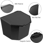 YOJOJOCO Center Console Coin Box Organizer Compatible with Toyota Tacoma 2024 2025 2026 Accessories Black ABS Material Armrest Insert Cup Holder Storage Box