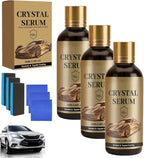 Ceramic Car Coating Kit - 2026 Crystal Serum Ceramic Coating, 9H+ Hardness Professional Ceramic Coating for Car, Long-Lasting Shine & Easy Maintenance (3 Pcs)
