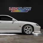 LEDGlow 4pc White LED Flexible Car Slimline Underbody Underglow Accent Neon Lighting Kit - 4 Unique Patterns - Water Resistant, Low Profile Light Tubes - Includes Control Box & Remote