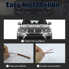 RGB LED Strip Lights for Car BaishenglinMotor 12-Pack DC12V Waterproof 30CM/11.8"/1FT 5050 15-SMD LED Strip Underbody Light for Car Motorcycles Golf Cart Decoration Led Interior Exterior Strip Lights