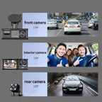 Dash Cam for Honda Odyssey 2015-2022 High-Definition Night Vision with Three Lenses Front Rear and Inside The Car Dual Recording
