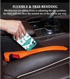 IHOTDER Super Flexible Car Seat Gap Filler,Durable Car Organizer Between Seats for Tightly Filling Seat Gaps,Universal CCar Side Seat Gap Filler CCar Accessories for Women & Men (Orange/2PCS)…
