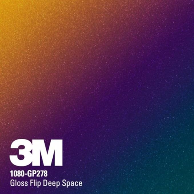 3M Car Wrap Roll 2080 Gloss Flip Deep Space | GP278 | (5ft x 60ft (300 Sq/ft)) | Automotive Vinyl Wrap for Cars - Car Interior Wrap & Exterior | w/Free Instawraps Pro Glove