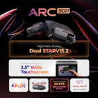 THINKWARE ARC900 2CH 4K HDR Dual Dash Cam Front and Rear - 4K+2K STARVIS 2, Super Night Vision 4.0, Low Power Parking Mode, 3.5" IPS Touchscreen, 5GHz Wi-Fi, GPS (64GB MicroSD & Hardwiring Cable Incl)