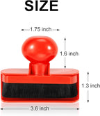 UNIMEIX Tire Shine Applicator Brush Large Vegan Tire Shine Brush with Storage Stand for Vehicles Tire Shine Polish Wax and Car Wash (Red)