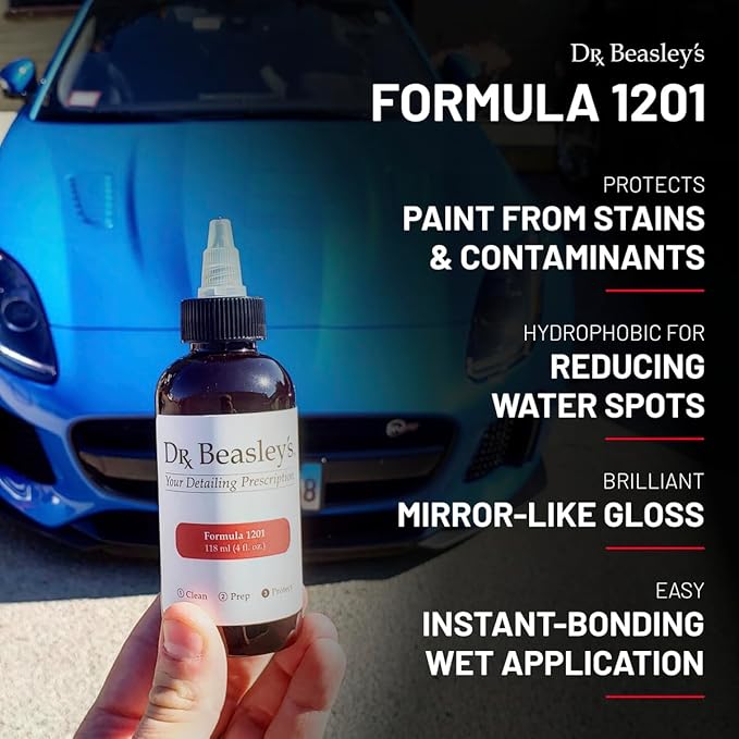 Dr. Beasley's Formula 1201 Coating - 12 oz. Instant Bonding Coating, Withstands Hundreds of Washes, Hydrophobic