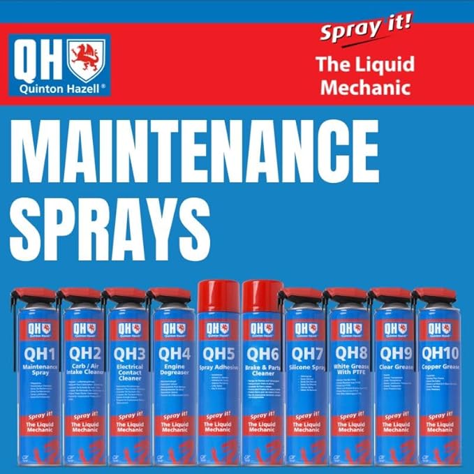 Quinton Hazell Brake Cleaner Spray Can, 20.3 fl oz (6 Pack) - QH6 Non-Chlorinated Automotive Brake Parts Cleaner, High Strength Formula for Professional and DIY Use