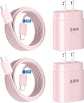 Phone 17 16 15 Charger Fast Charging,30W USB C Phone 17 16 15 Pro Max Charger Block &6.6FT Long Type C Cable Cord for i.Phone 17/Air/17 Pro/17 Pro Max/16/16 Plus/16 Pro/16 Pro Max/15/15 Pro Max,Pink