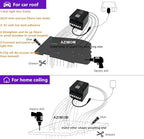 AZIMOM 4Colors 2 in 1 Meteor Twinkle Fiber Optic Starlight Headliner Kits Mixed1720pcs 13.1ft Fiber Strands,RGB Meteor Shooting Star 240pcs, Sound Remote APP Control Home Ceiling Car Headliner Decor