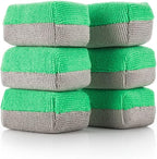 Armour Detail Supply - Block Mini Coating Applicator - Professional Microfiber Car Detailing Pads for Precise Ceramic Coating, Graphene, and Trim Restoration - 6 Pack