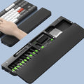 Ergonomic Keyboard Wrist Rest Cleaning Kit, 22 in 1 Cleaning Kits Wrist Rest for Keyboard, Non-Slip Springy Sponge Keyboard Rest Pad with Deep Cleaning Cleaning Tools for Earbuds, Lens, Charging Port