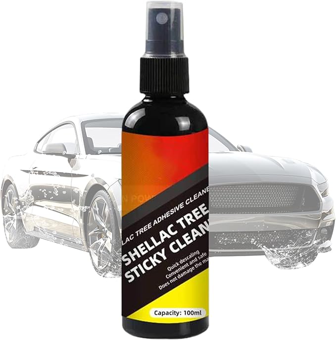 Tree Sap Cleaner – Automotive Adhesive Remover, & Tar Spray | Fast-Acting 100 ml Car Exterior Cleaner for Bird Droppings, Decals, Bumper Sticker on Vehicle Paint (Citrus Formula)