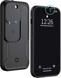 Spy-Fy iPhone 14 Pro Privacy Case with Camera Covers Front and Rear | Protect Your iPhone and Privacy | 6-Foot Drop Proof | 6,1 Inch | Camera Protection by Valenta Black