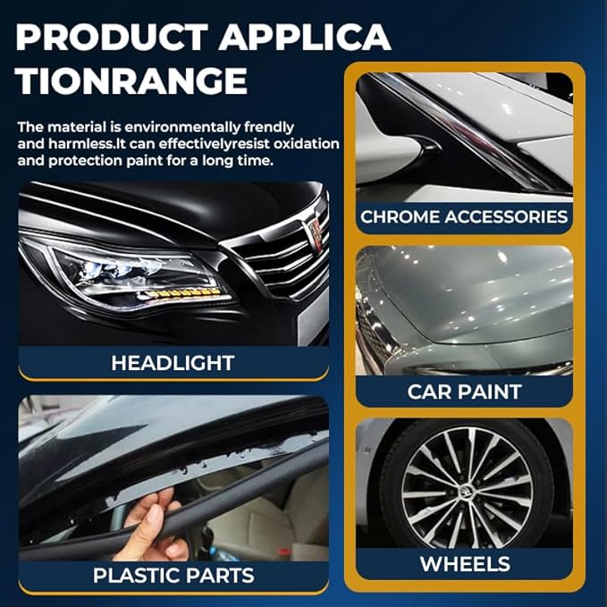 NUAN 2-Pack Nano Hydrophobic Ceramic Coating, 300ml Car Coating Spray Kit, Easy-to-Spray Auto Paint Protection, Includes Microfiber Cloth for Vehicle Shine & Protection