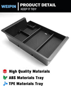 For Center Console Armrest Organizer Tray Compatible with 2014–2018 Silverado/Sierra 1500&2015–2019 Silverado/Sierra 2500HD/3500HD& Yukon/Yukon XL/Tahoe/Suburban–Full Console w/Bucket Seats Only