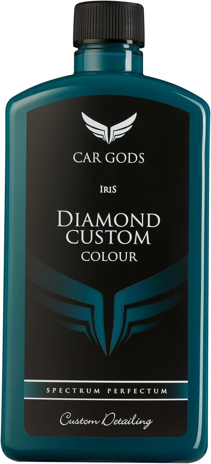 Car Gods Iris Custom Color Turquoise 3-in-1 Polish Wax Color Restorer & Scratch Remover, 16 Colors Available, 17 Fl Oz