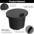 Hellet Center Console Coin Box Organizer for Toyota 2010-2020 2021 2022 2023 2024 4Runner Accessories Armrest Insert ABS Plastic Cup Coin Holder Storage Box