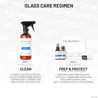 Dr. Beasley's Glass Serum Kit - Semi-Permanent Ceramic Coating, Water-Repelling, Easy-Cleaning, UV Protection, Perfect Clarity