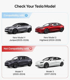 Wigoo Center Console Lid Cover for Tesla Model Y Juniper 2025-2026 & Model 3 Highland 2024-2026 (Standard, Premium & Performance), [Soft Support] Nappa Leather Armrest Protector Cover, Black