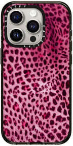 CASETiFY Impact iPhone 15 Pro Case [Slim/Compatible with Magsafe / 8.2 ft. 4X Military Grade Drop Protection] - Y2K Jaguar - Clear Black