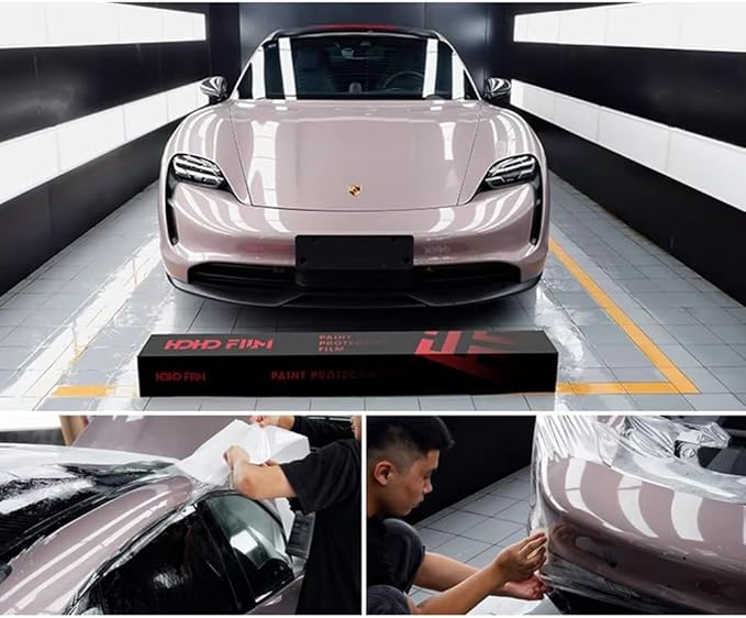 HOHOFILM TPU PPF Hydrophobic Clear Paint Protection Film Self Healing Car Clear Glossy Wrap Film (X10 LUX, 60" x49ft(Whole roll))