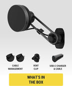 Scosche Qi2 MagSafe Car Mount Charger, 15W Wireless Magnetic Phone Holder for Car Dash, Vent & Tesla Display, Secure Grip, 4ft Cable, Fast Charging Compatible with MagSafe iPhone & Samsung Galaxy S25