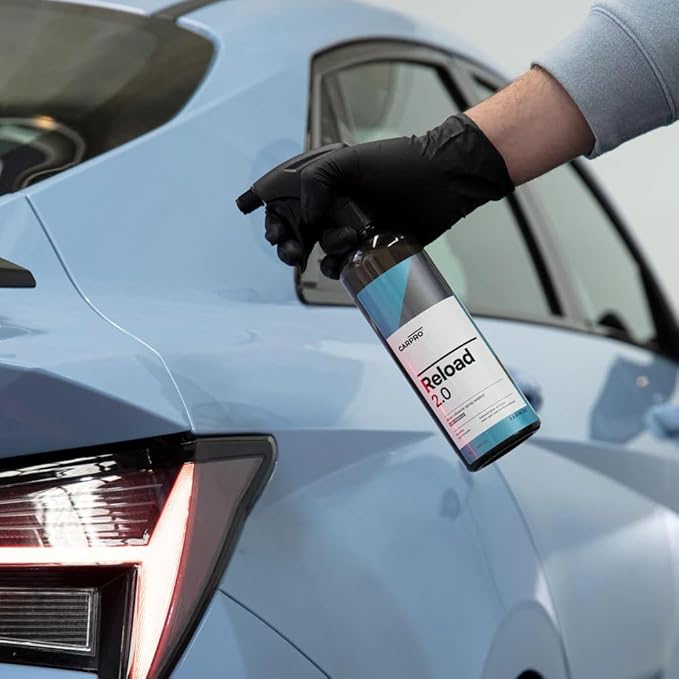 CARPRO Reload 2.0 Spray Sealant, Silica + Siloxane Ceramic Spray for Ceramic Coating, Super Hydrophobic, Self-Cleaning: Improved Gloss, Slickness, Water Spot & Chemical Resistance - Liter (34oz)