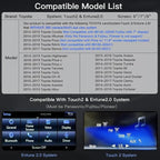 CARabc Wireless Carplay Android Auto Adapter for Toyota with Entune2.0 2014-2019, Fits for Tundra/Highlander/RAV4/Tacoma/Camry/Corolla/Avalon/Prius/CH-R/Sienna